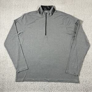 Greyson 1/4 Zip Pullover Mens XL Gray Performance Lightweight Golf Stretch